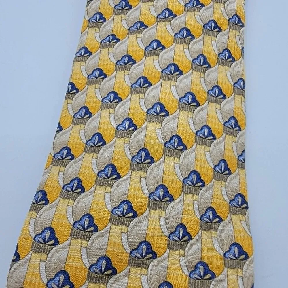 Paulo Visari Men's Silk Necktie Made in Italy Multicolor Size 56 x 3.75